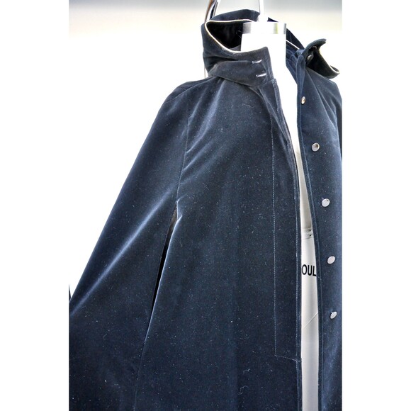 Black Velour Hooded Cape main image 0